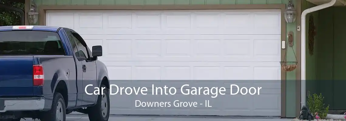 Car Drove Into Garage Door Downers Grove - IL