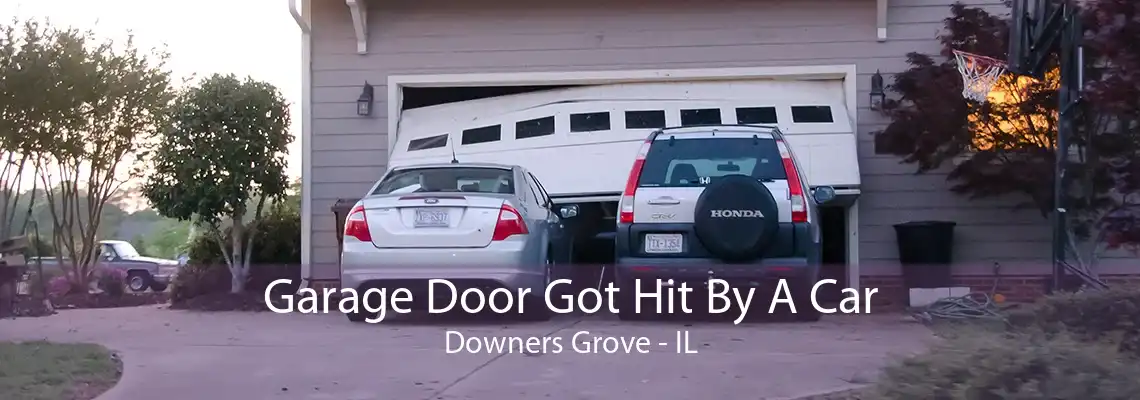 Garage Door Got Hit By A Car Downers Grove - IL